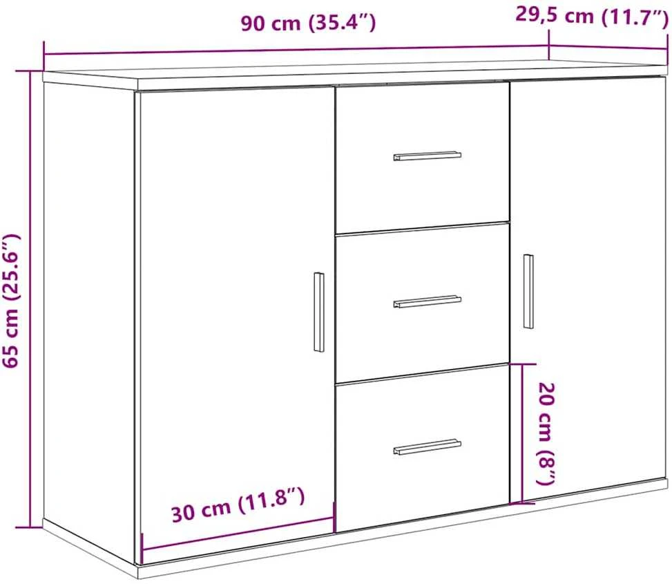 indauja Sena mediena 90x29,5x65 cm Inžinerinė mediena