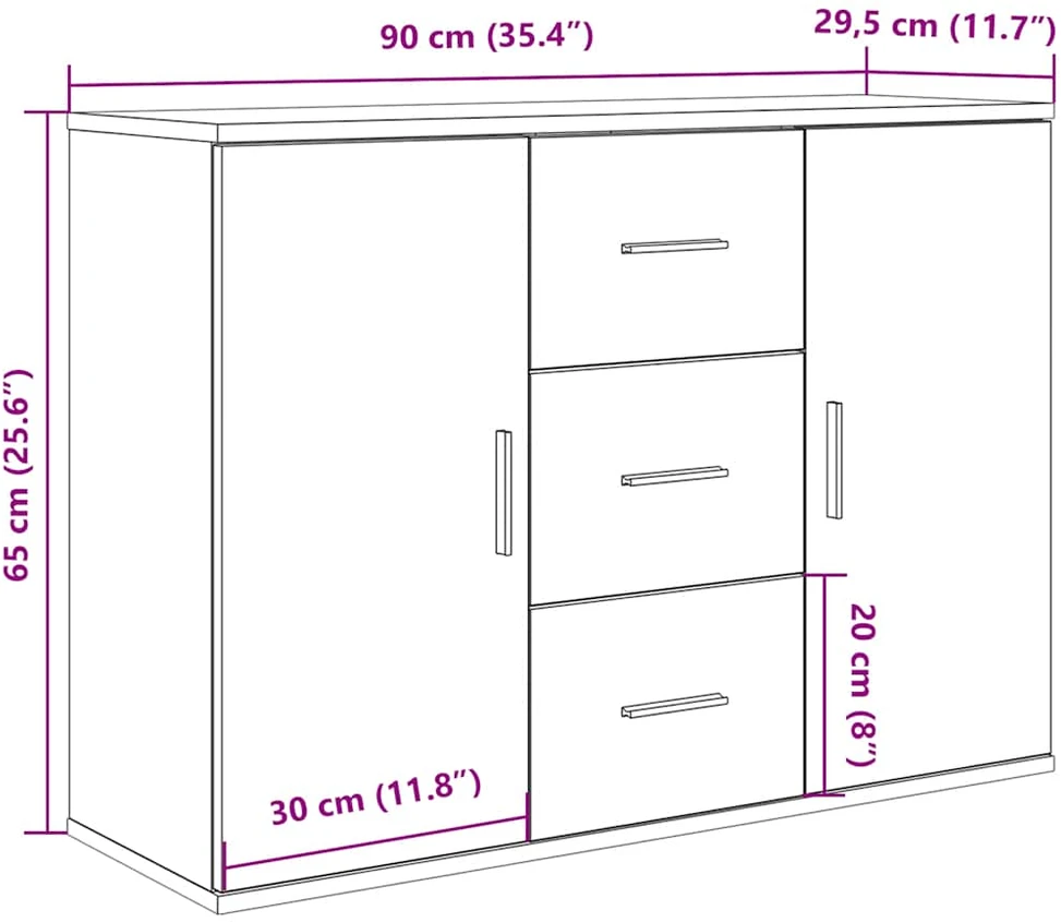 indauja Sena mediena 90x29,5x65 cm Inžinerinė mediena