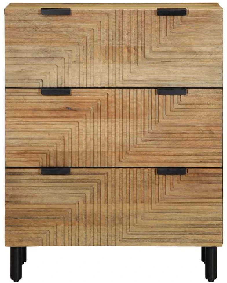 indaujos 2 vnt Ruda 60x33x75 cm medžio masyvo mango