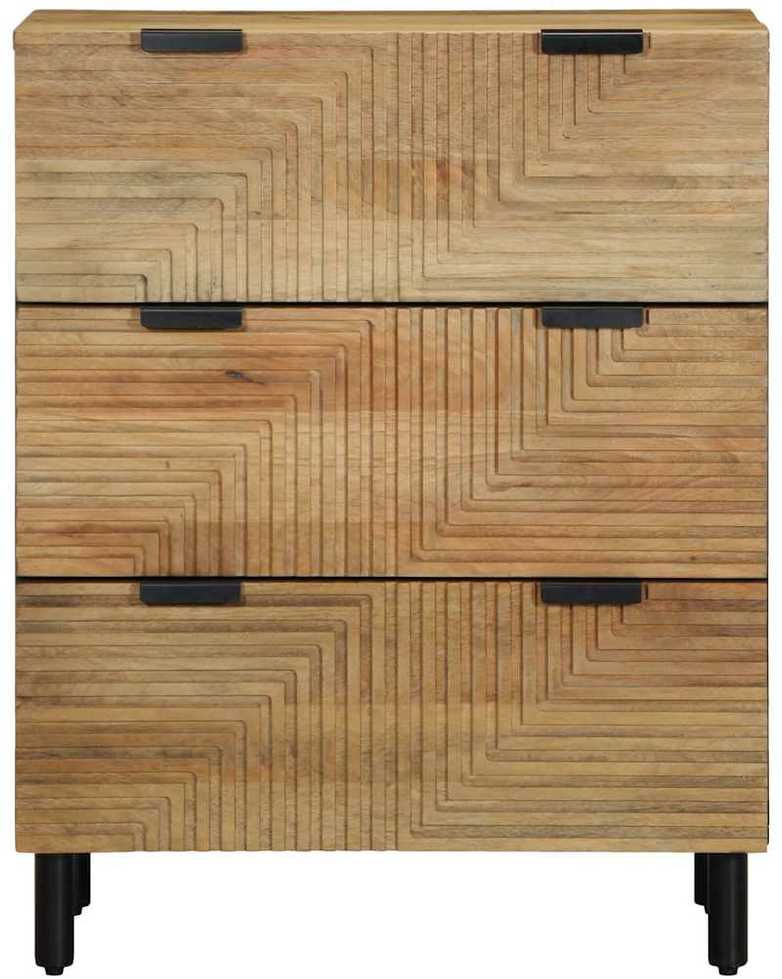 indaujos 2 vnt Ruda 60x33x75 cm medžio masyvo mango