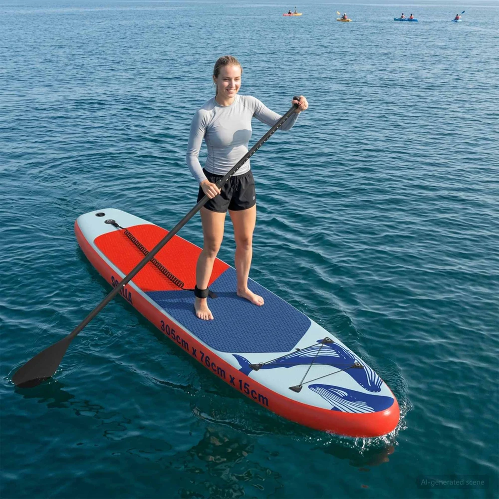 Inflatable Stand Up Paddle Board SCYLLA 305 x 76 x 15 cm Mėlyna