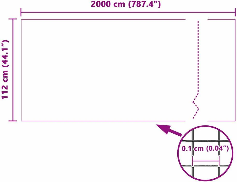 Tinklas nuo vabzdžių Balta 112 x 2000 cm Stiklo pluoštas
