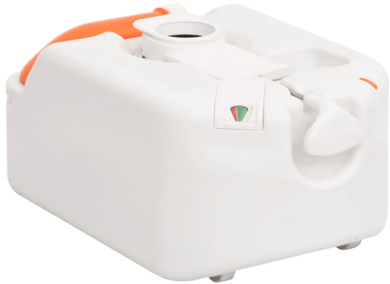 Integruotas stovyklavimo tualetas, baltas, 24+17l, HDPE/PP