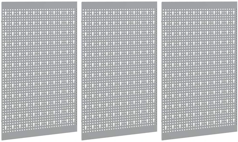 Įrankių sienelė 3 vnt. Pilka 150 x 1 x 80 cm Plienas