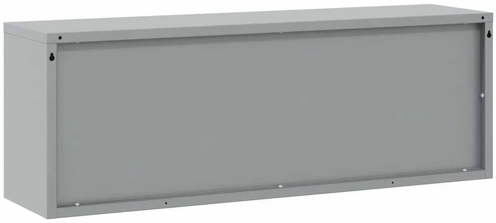 Įrankių spinta su saugykla Juoda ir pilka 100 x 25 x 35 cm