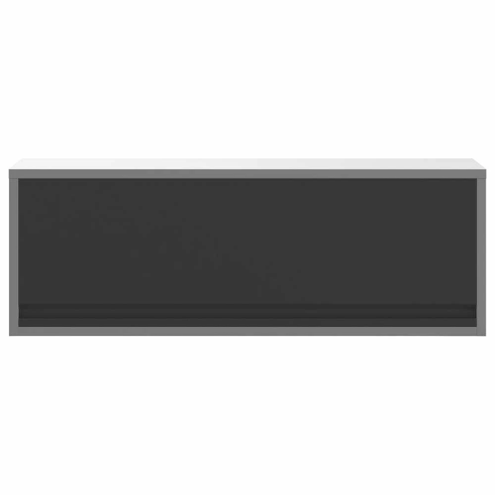 Įrankių spinta su saugykla Juoda ir pilka 100 x 25 x 35 cm