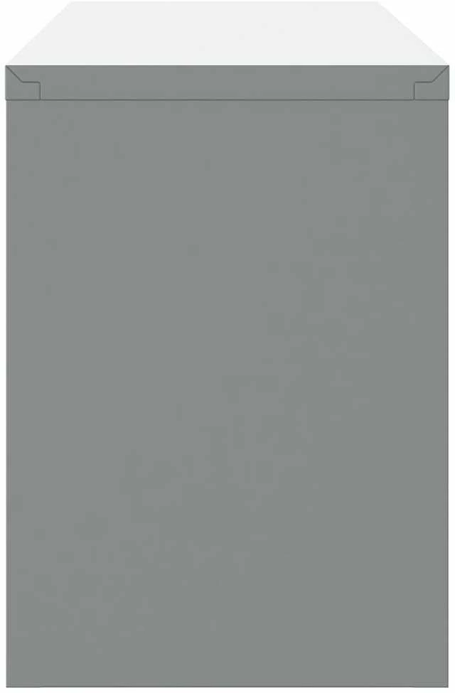 Įrankių spinta su saugykla Juoda ir pilka 100 x 25 x 35 cm