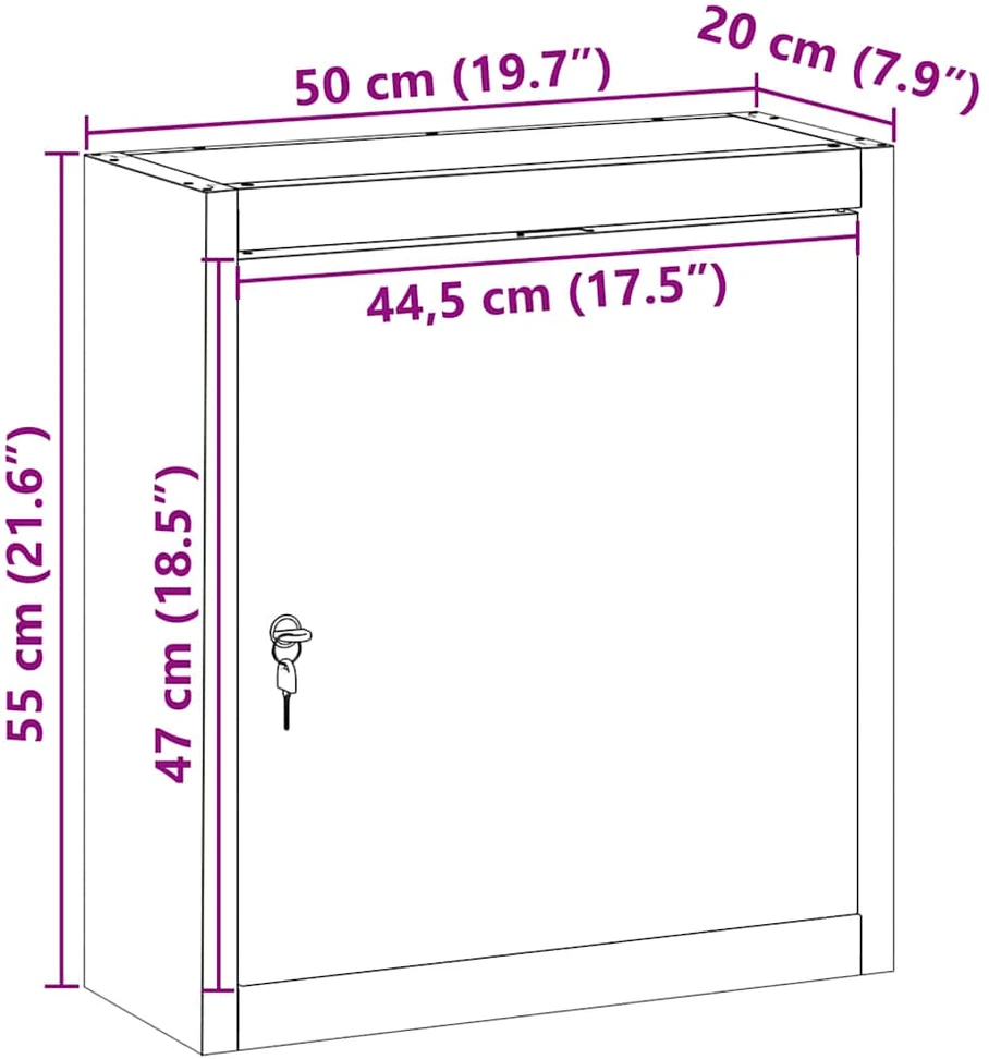 Įrankių spinta Juoda ir pilka 50 x 20 x 55 cm Plienas