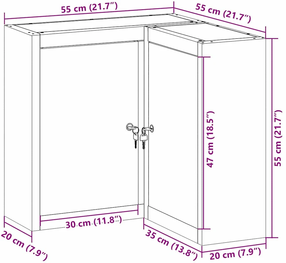 Įrankių spinta Juoda ir pilka 55 x 55 x 55 cm Plienas