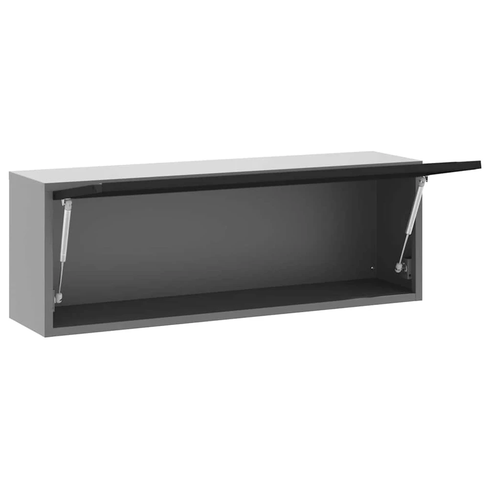 Įrankių spinta Juoda ir pilka 100 x 25 x 35 cm Plienas