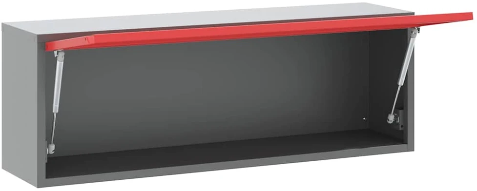 Įrankių spinta Raudona ir pilka 100 x 25 x 35 cm Plienas