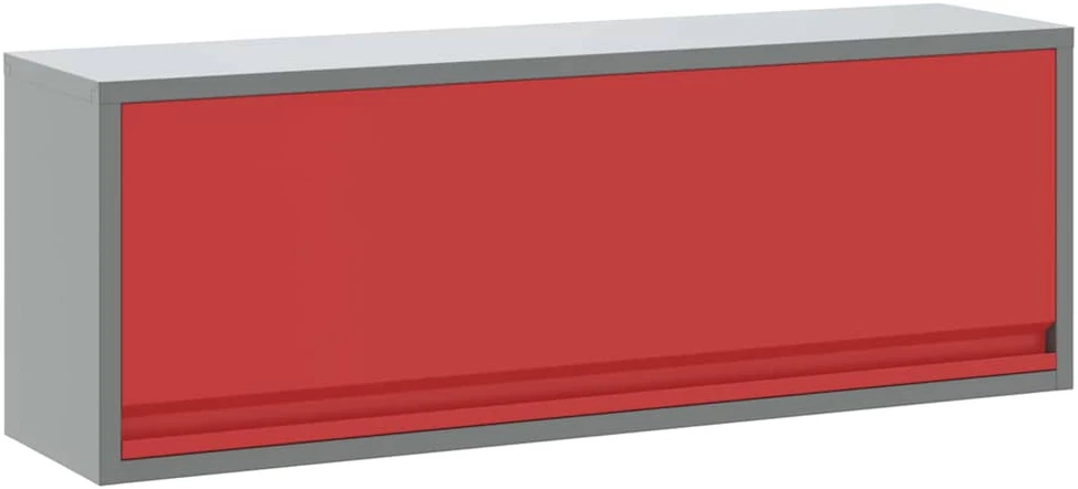 Įrankių spinta Raudona ir pilka 100 x 25 x 35 cm Plienas