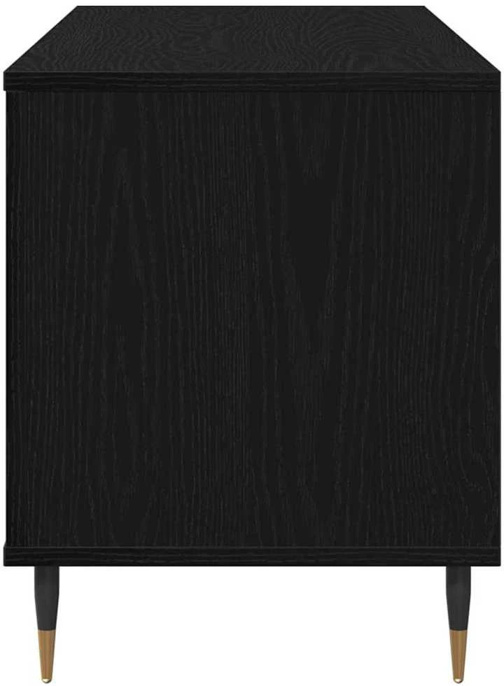 Plokštelių spintelė Juodas ąžuolas 100 x 38 x 48 cm