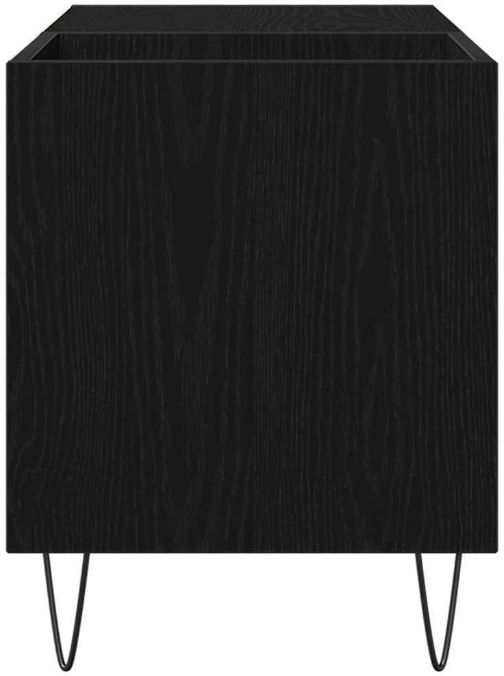 Plokštelių spintelė Juodas ąžuolas 85 x 38 x 48 cm
