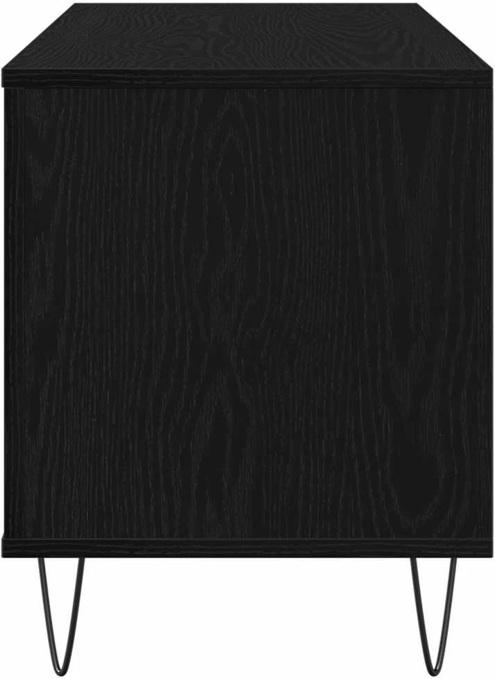 Plokštelių spintelė Juodas ąžuolas 100 x 38 x 48 cm