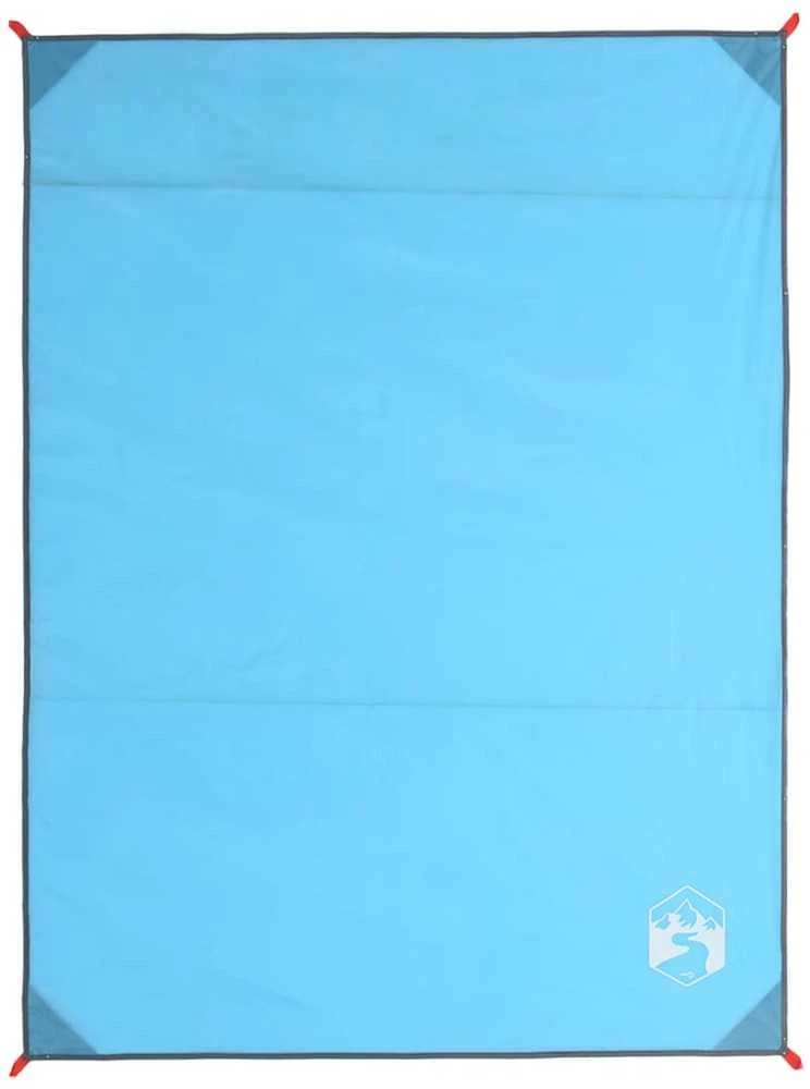 Iškylų paklotas su kuoliukais, mėlynos spalvos, 205x155cm