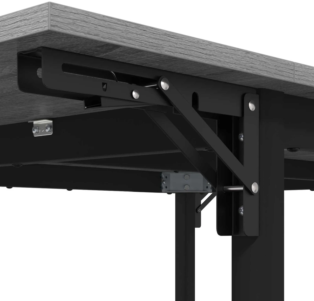 Išlenkiamas valgomasis stalas 120 x 81,5 x 75 cm Pilka Sonoma