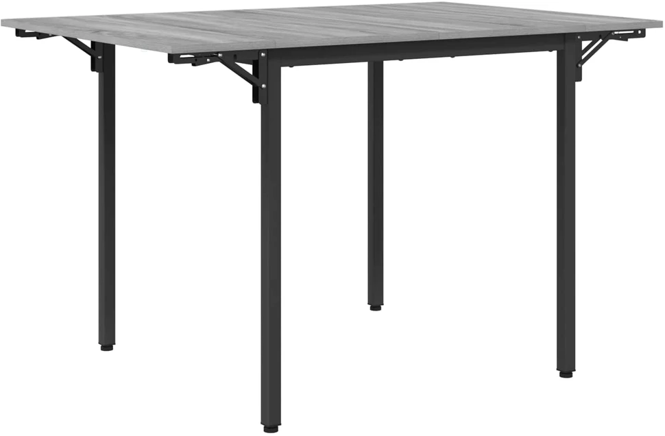 Išlenkiamas valgomasis stalas 120 x 81,5 x 75 cm Pilka Sonoma