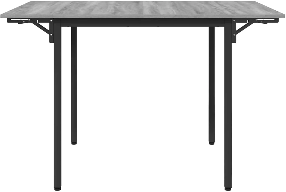 Išlenkiamas valgomasis stalas 120 x 81,5 x 75 cm Pilka Sonoma
