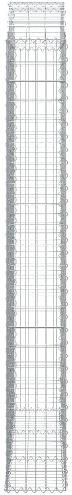 Išlenktas gabiono krepšys, 150x30x220/240 cm, geležis