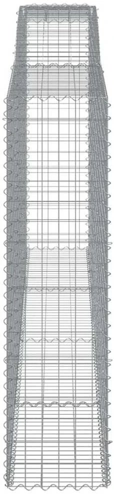 Išlenkti gabiono krepšiai, 10vnt., 400x50x180/200cm, geležis