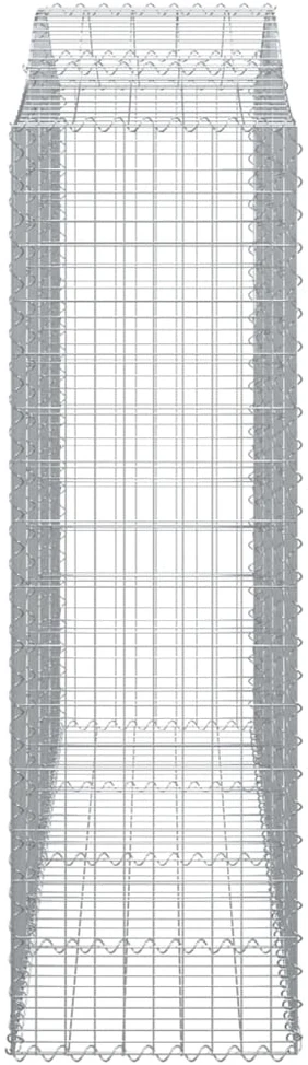 Išlenkti gabiono krepšiai, 11vnt., 200x50x160/180cm, geležis