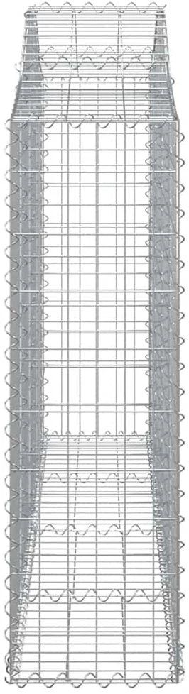 Išlenkti gabiono krepšiai, 13vnt., 200x30x100/120cm, geležis