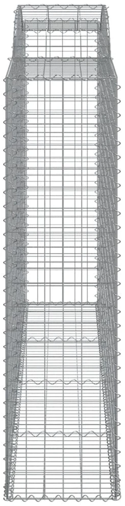 Išlenkti gabiono krepšiai, 13vnt., 300x50x180/200cm, geležis