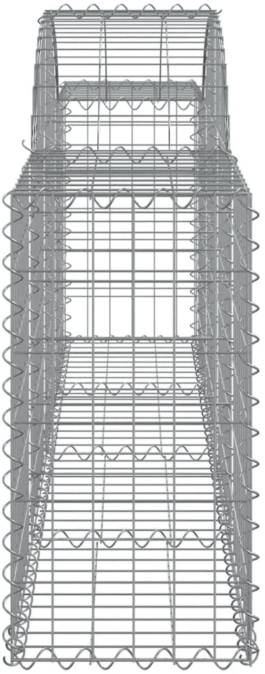 Išlenkti gabiono krepšiai, 20vnt., 200x30x60/80cm, geležis