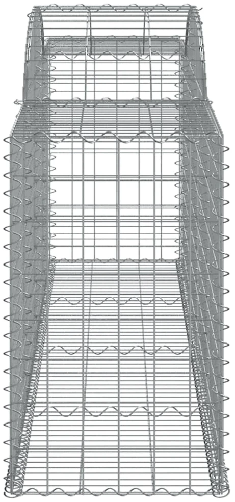 Išlenkti gabiono krepšiai, 20vnt., 300x50x80/100cm, geležis