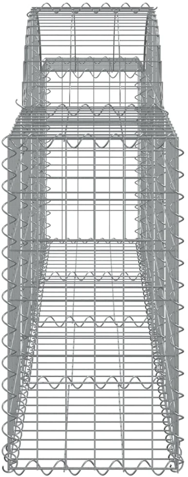 Išlenkti gabiono krepšiai, 25vnt., 200x30x60/80cm, geležis