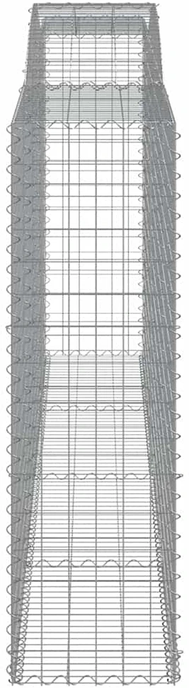 Išlenkti gabiono krepšiai, 25vnt., 400x50x160/180cm, geležis