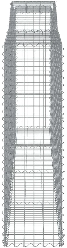 Išlenkti gabiono krepšiai, 2vnt., 400x50x160/180cm, geležis