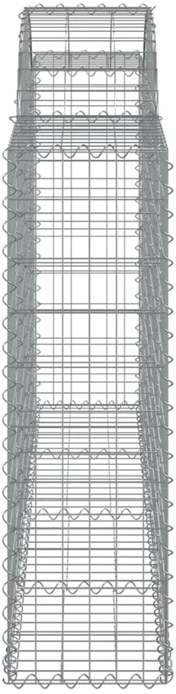 Išlenkti gabiono krepšiai, 30vnt., 200x30x100/120cm, geležis
