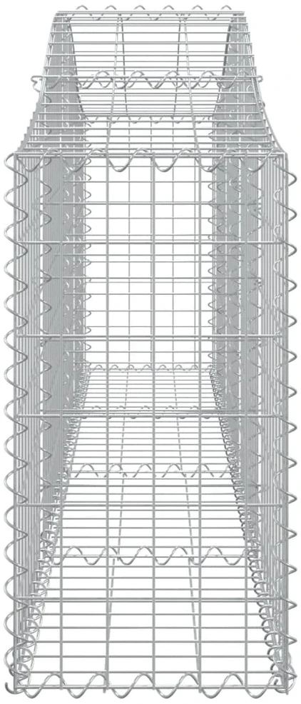 Išlenkti gabiono krepšiai, 30vnt., 200x30x60/80cm, geležis