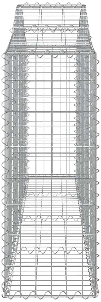 Išlenkti gabiono krepšiai, 30vnt., 200x30x80/100cm, geležis