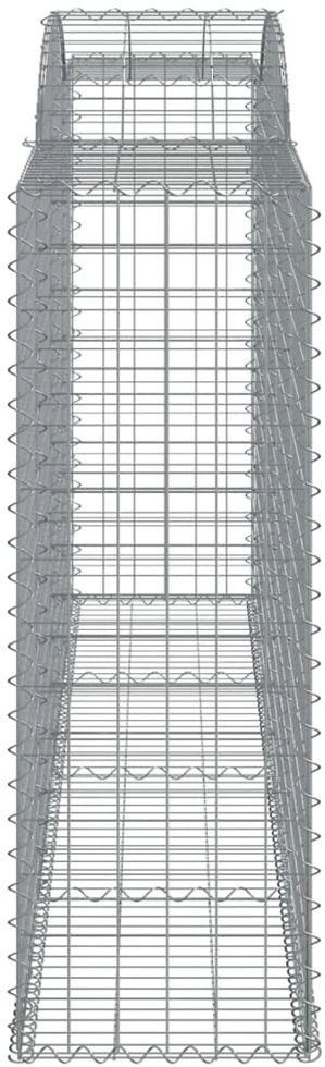 Išlenkti gabiono krepšiai, 30vnt., 300x50x140/160cm, geležis