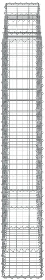 Išlenkti gabiono krepšiai, 3vnt., 200x50x180/200cm, geležis