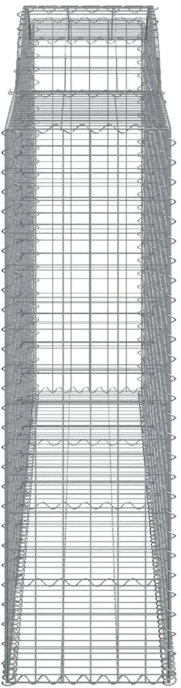Išlenkti gabiono krepšiai, 3vnt., 300x50x160/180cm, geležis
