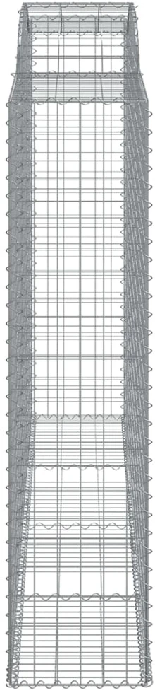 Išlenkti gabiono krepšiai, 3vnt., 300x50x200/220cm, geležis