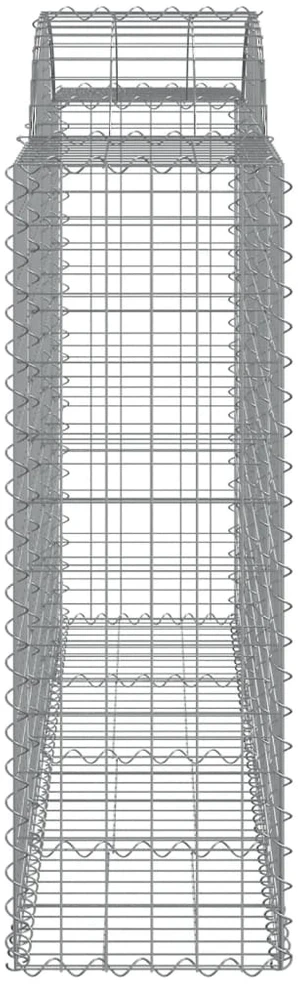 Išlenkti gabiono krepšiai, 40 vnt., 200x50x120/140cm, geležis