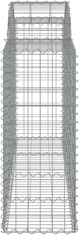 Išlenkti gabiono krepšiai, 40vnt., 200x50x100/120cm, geležis