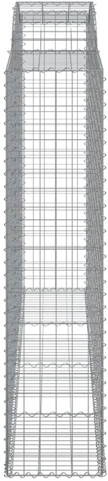 Išlenkti gabiono krepšiai, 6vnt., 300x50x200/220cm, geležis
