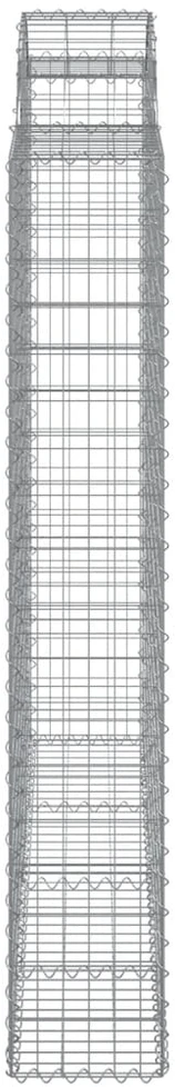 Išlenkti gabiono krepšiai, 7vnt., 200x50x180/200cm, geležis