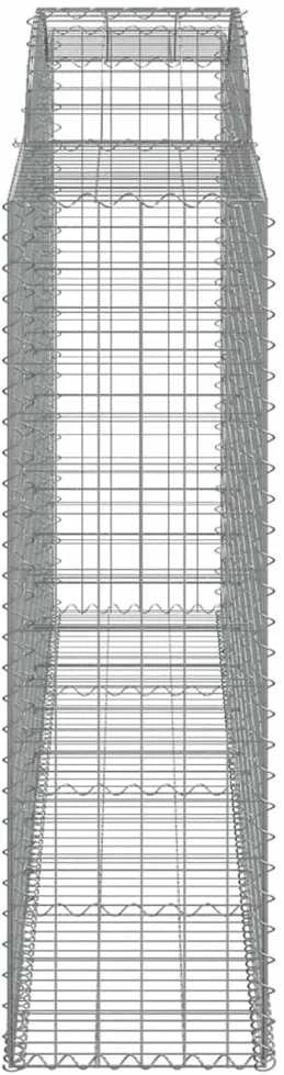 Išlenkti gabiono krepšiai, 7vnt., 300x50x160/180cm, geležis