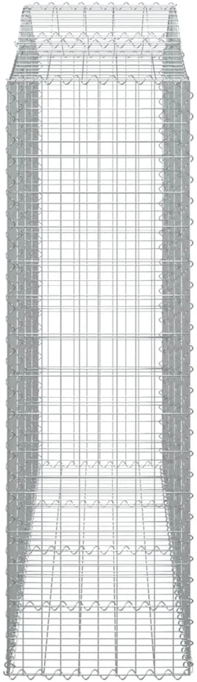Išlenkti gabiono krepšiai, 8vnt., 200x50x160/180cm, geležis