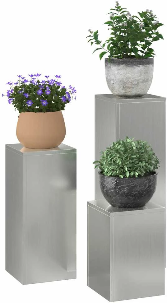 Augalų stovas 3 pcs Sidabro Galvanizuotas plienas