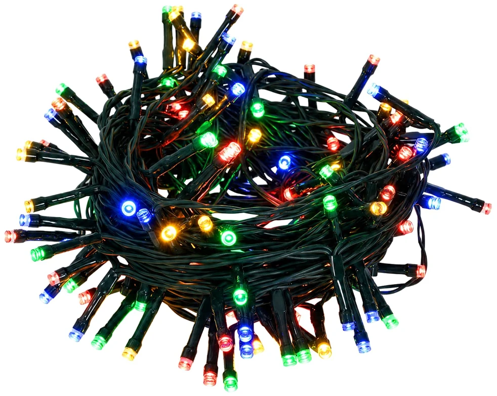 Išskleidžiama Kalėdų eglutė su LED lemputėmis 210 cm 200 LED