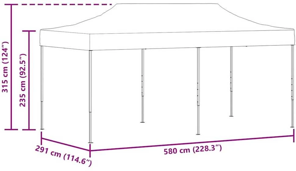 Išskleidžiama palapinė, 3x6m, mėlyna