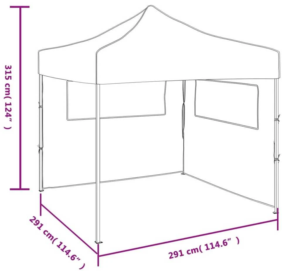 Išskleidžiama palapinė su 2 sienomis, mėlyna, 3x3 m